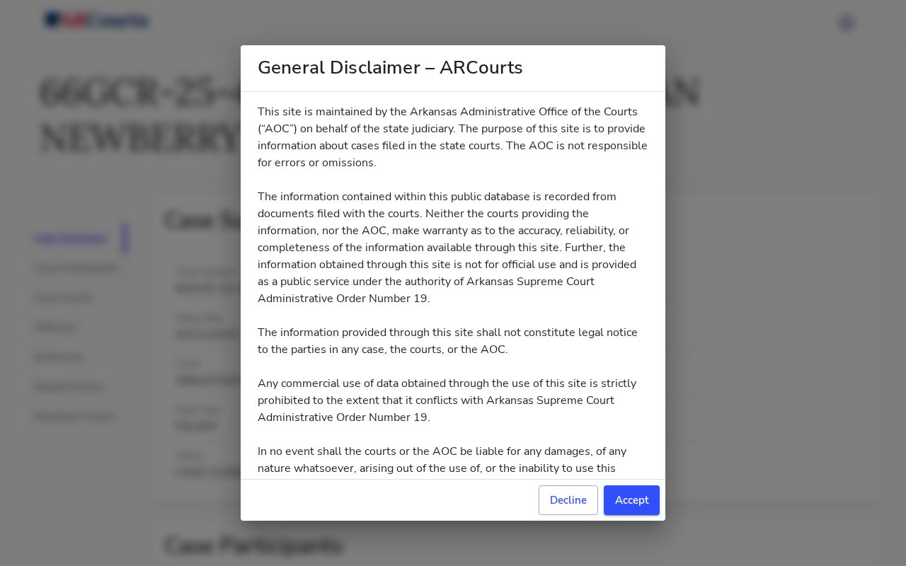 Yell County arrest warrant public docket labels