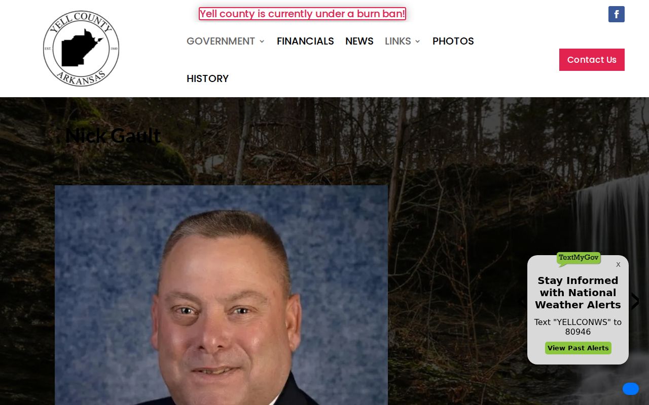 Yell County warrant service and sheriff contact information